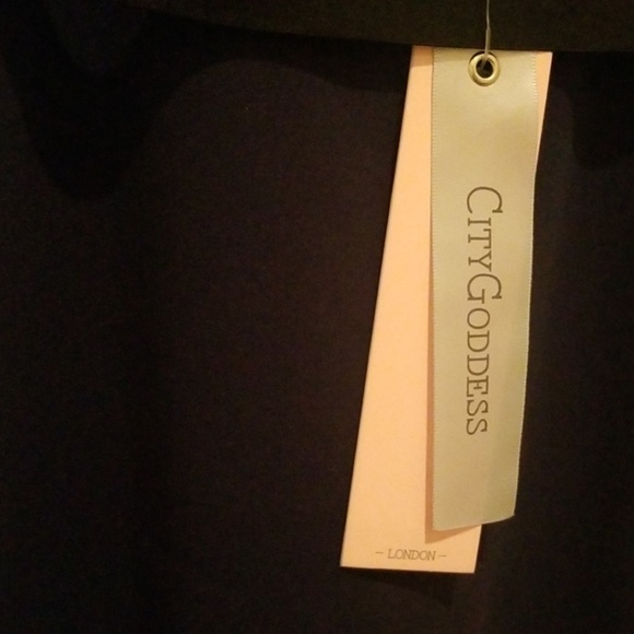 Dark Blue Ruffled Dress - Picture 4 of 5